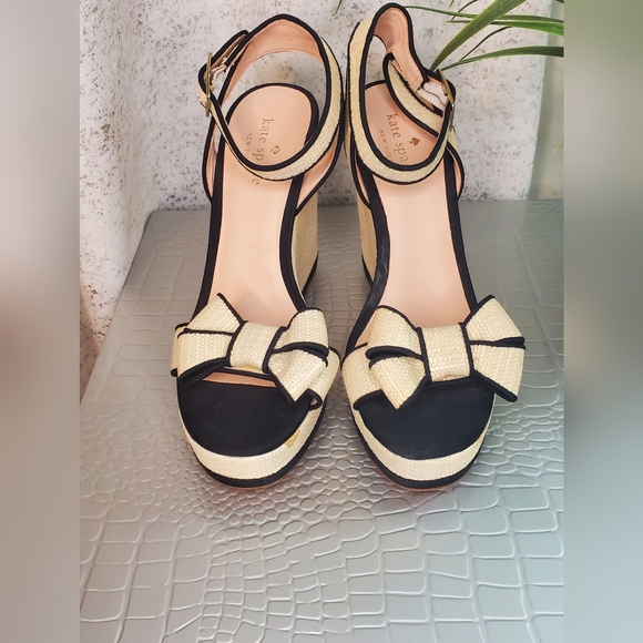 Kate Spade Platform Raffia Sandals - Picture 3 of 9